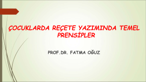 Reçete - İstanbul Tıp Fakültesi