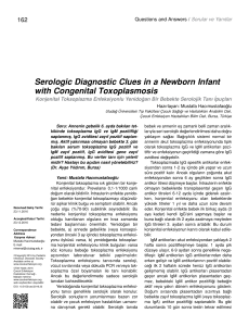Serologic Diagnostic Clues in a Newborn Infant with Congenital