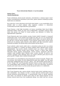 Ticaret Şirketlerinde Hukuki ve Cezai Sorumluluk Mehmet Özkoç