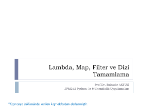 Lambda Fonksiyonları, Map ve Filtreleme Fonksiyonları Kaynak