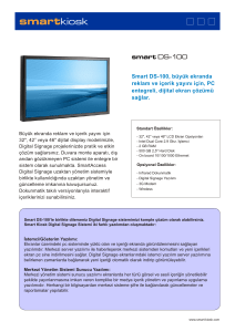 Smart DS-100, büyük ekranda reklam ve içerik yayını