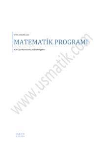 matematik programı - Usmatik