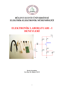 elektronik laboratuarı - ı deneyleri