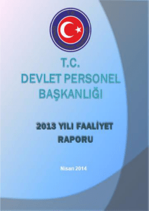 2013 DPB Faaliyet Raporu - Kamuda Stratejik Yönetim