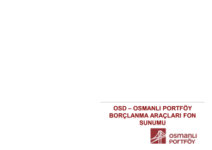 Diapositiva 1 - Osmanlı Portföy