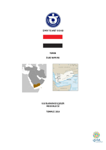 izmir ticaret odası yemen ülke raporu uluslararası ilişkiler müdürlüğü