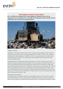 Atık kağıtçılar şartsız ihracat istiyor