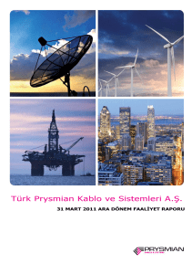 Türk Prysmian Kablo ve Sistemleri A.Ş.