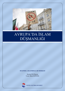 avrupa`da islam düşmanlığı - Sakarya Üniversitesi | Diaspora
