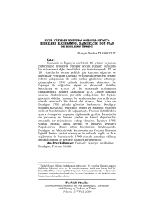 Turkish Studies Volume 3/7 Fall 2008 XVIII. YÜZYILIN SONUNDA