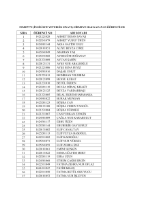 sıra öğrenci no adı soyadı 1 1421221028 ahmet ihsan savaş 2