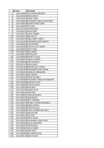 Ğ Numara Adı Soyadı 1 1316110008 TAHA FEHMİ DAĞTEKİN 2
