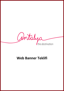 Web Banner Teklifi - Antalya Destination