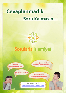 04 Mayıs 2012 www.sorularlaislamiyet.com