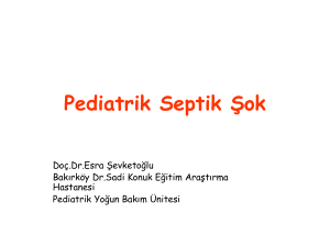 Pediatrik Septik Şok