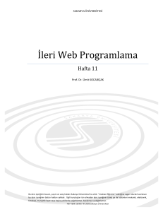 İleri Web Programlama