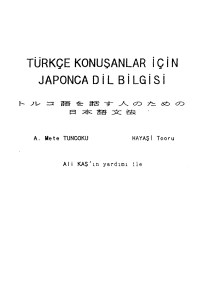 türkçe konuşanlar için japonca dil bilgisi