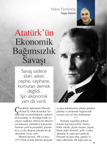 Atatürk`ün Ekonomik Bağımsızlık Savaşı