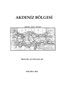 akdenġz bölgesġ - Coğrafya Bölümü