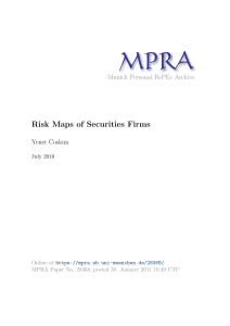 Risk Maps of Securities Firms - Munich Personal RePEc Archive