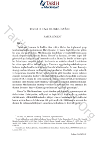 1857-59 Bosna Hersek Isyani