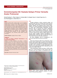 A Case of Primary Varicella Pneumoniae in an Imunocompetent