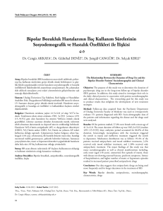 3_13036_Bipolar bozukluk.indd - Turkish Journal of Psychiatry