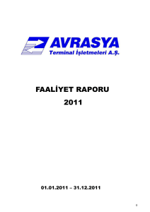 faaliyet raporu 2011