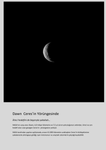 Dawn Ceres`in Yörüngesinde
