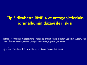 Tip 2 diyabet ve prediyabette BMP-4 ve antagonistlerinin idrar