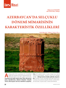 Azerbaycan`da Selçuklu Dönemi Mimarisinin Karakteristik Özellikleri