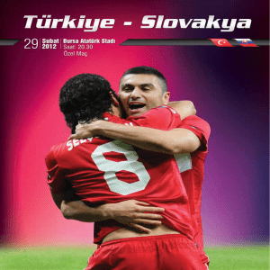 Türkiye - Slovakya A Millî Maçları