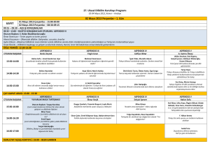 27. Ulusal Dilbilim Kurultayı Programı 02 Mayıs 2013 Perşembe – 1