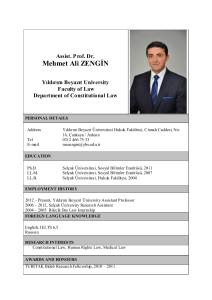 Mehmet Ali ZENGİN - Yıldırım Beyazıt Üniversitesi