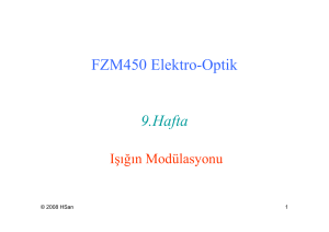 FZM450 Elektro-Optik 9.Hafta