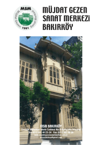 Msm Bakırköy broşür - Müjdat Gezen Sanat Merkezi