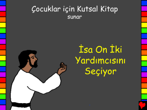 Jesus Chooses 12 Helpers Turkish