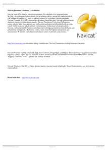Navicat Premium kurulumu ve özellikleri Navicat başarılı bir databse