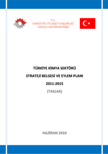 türkiye kimya sektörü strateji belgesi ve eylem planı 2011