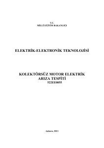 Kolektörsüz Motor Elektrik Arıza Tespiti - megep