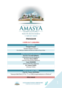 program - Amasya Sempozyumu