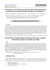 İnfertil Erkek ve Vajinitli Kadın Hastalarda Trichomonas vaginalis