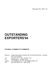 outstandıng exporters`94