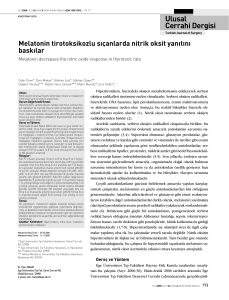 PDF (Turkish) - Turkish Journal of Surgery