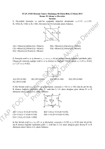ITAP_FOO: Deneme Sınavı, El.Akım ve Devreler Prof.Dr.Recep