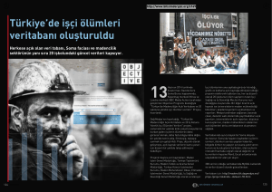 Türkiye`de işçi ölümleri veritabanı oluşturuldu