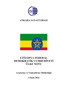 etiyopya federal demokratik cumhuriyeti ülke notu