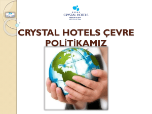 crystal hotels çevre politikanız