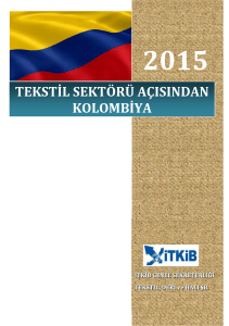TEKSTİL SEKT&Ouml;R&Uuml; A&Ccedil;ISINDAN KOLOMBİYA