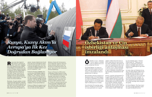 Özbekistan ve Çin işbirliği anlaşması imzalandı